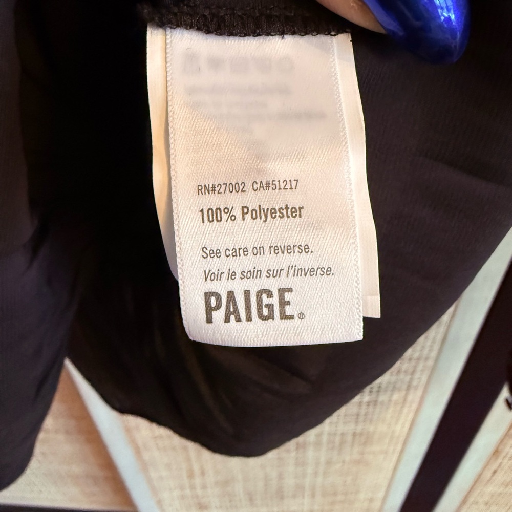 PAIGE Black Peplum Blouse - Picture 9 of 13